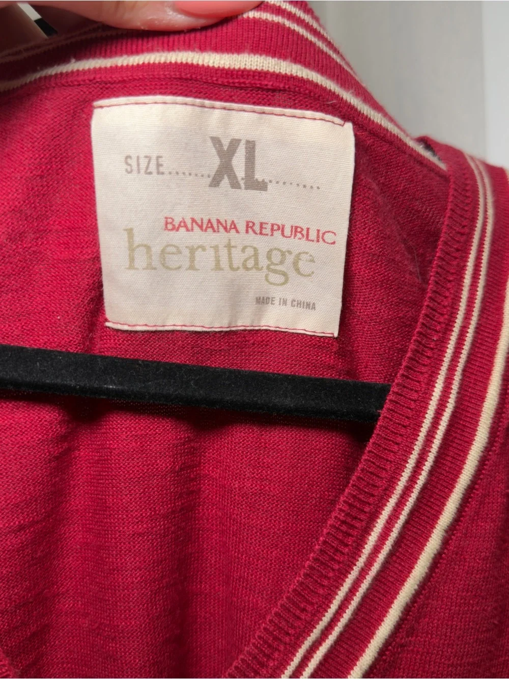 Banana Republic Heritage Silk Cotton Sweater Vest X-Large